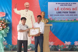 Làng Phun Thanh đạt chuẩn nông thôn mới