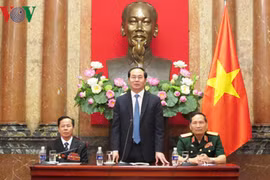 Chủ tịch nước Trần Đại Quang gặp mặt đại biểu cựu chiến binh