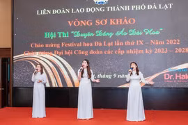 Lâm Đồng: Hội thi "Duyên dáng áo dài hoa" TP.Đà Lạt