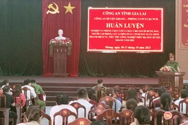 Huấn luyện phòng cháy chữa cháy cho 130 cơ sở sản xuất, kinh doanh huyện Kbang