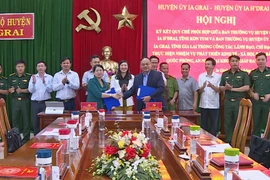 Huyện Ia Grai và Ia H'drai ký kết quy chế phối hợp khu vực giáp ranh