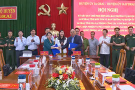 Huyện Ia Grai và Ia H'drai ký kết quy chế phối hợp khu vực giáp ranh