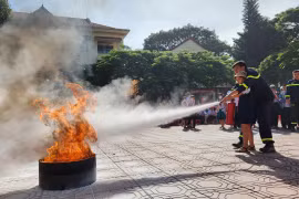 Tuyên truyền phòng-chống tai nạn thương tích cho hơn 500 học sinh
