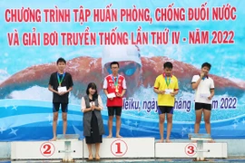 Tập huấn phòng-chống đuối nước cho 300 học sinh Trường THPT chuyên Hùng Vương