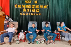 Ngày hội "Giọt hồng Phù Đổng" lần thứ V: Tiếp nhận 143 đơn vị máu an toàn
