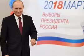 Ông Putin thắng áp đảo, tái đắc cử Tổng thống Nga