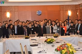 Tổng Bí thư Nguyễn Phú Trọng gặp gỡ trí thức trẻ Việt Nam tại Pháp