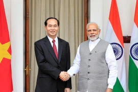 Chủ tịch nước Trần Đại Quang hội đàm với Thủ tướng Ấn Độ Narendra Modi