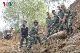 San ủi công trình, phát hiện quả bom nặng 150 kg