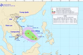Vùng áp thấp trên Biển Đông mạnh lên, nguy cơ xảy ra lũ quét