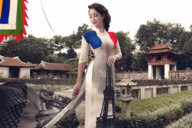 Mai Thu Huyền diện loạt áo dài lấy cảm hứng từ World Cup
