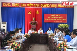 Ban Thường vụ Tỉnh ủy Gia Lai làm việc với Thành ủy Pleiku