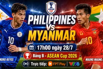 Nhận định Philippines vs Myanmar, 17h00 ngày 28/7: Chủ nhà chiếm ưu thế
