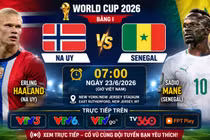Link xem trực tiếp Na Uy vs Senegal 7h trên VTV hôm nay 23/6