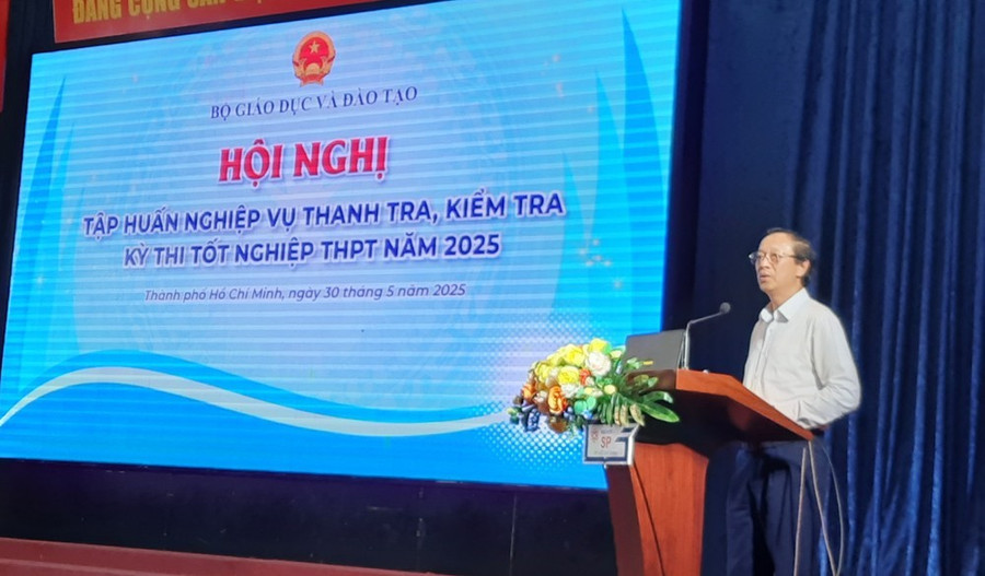 Thứ trưởng Bộ GD-ĐT Phạm Ngọc Thưởng phát biểu tại hội nghị tập huấn - Ảnh: THANH HÙNG Thứ trưởng Bộ GD-ĐT Phạm Ngọc Thưởng phát biểu tại hội nghị tập huấn - Ảnh: THANH HÙNG