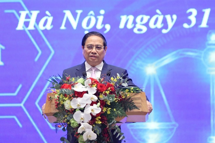 Thủ tướng Phạm Minh Chính phát biểu tại sự kiện. Ảnh: Nhật Bắc Thủ tướng Phạm Minh Chính phát biểu tại sự kiện. Ảnh: Nhật Bắc