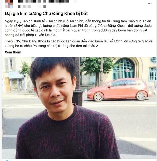 Thông tin đại gia Chu Đăng Khoa bị bắt gây xôn xao