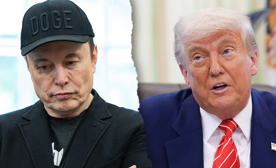 Mối quan hệ giữa Tổng thống Trump (phải) và tỷ phú Elon Musk đang ngày càng rạn nứt. Ảnh: Getty Images Mối quan hệ giữa Tổng thống Trump (phải) và tỷ phú Elon Musk đang ngày càng rạn nứt. Ảnh: Getty Images
