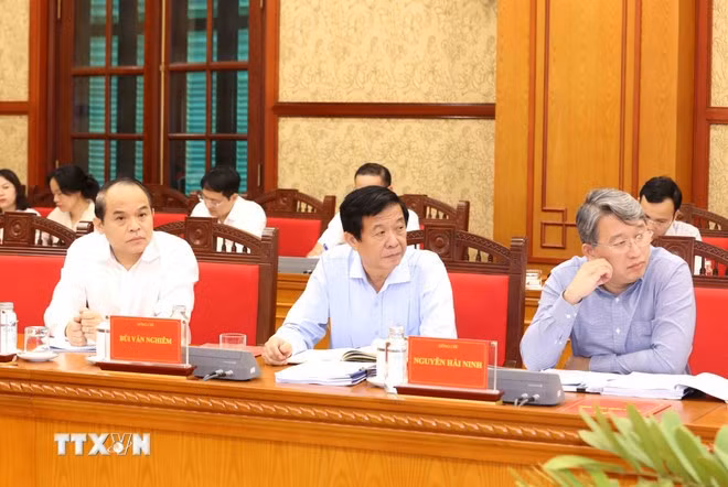 Đại biểu tham dự Phiên họp thứ 28 Ban Chỉ đạo Trung ương về phòng, chống tham nhũng, lãng phí, tiêu cực. (Ảnh: Phương Hoa/TTXVN)