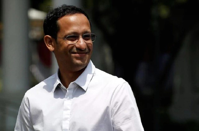 Ôn Nadiem Makarimg rời công ty Gojek sau khi được bổ nhiệm làm Bộ trưởng Giáo dục Indonesia vào năm 2019. Ảnh: Reuters Ôn Nadiem Makarimg rời công ty Gojek sau khi được bổ nhiệm làm Bộ trưởng Giáo dục Indonesia vào năm 2019. Ảnh: Reuters