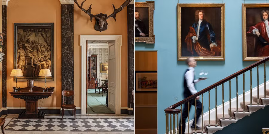 Ngay từ khi đặt chân đến Ballyfin, bạn sẽ cảm nhận rõ ràng mình đang ở một nơi thực sự đặc biệt. Ngôi nhà theo phong cách Regency được trùng tu xa hoa này là sự kết hợp giữa những nét lịch sử vô giá và những căn phòng sang trọng, mang đến cảm giác quyến rũ và ấm áp đặc trưng của Ireland. ẢNH: Ballyfin