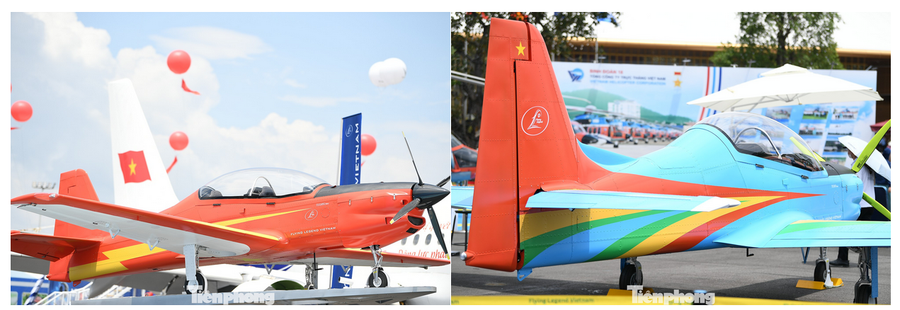 Hai máy bay Tucano - R do chính bàn tay, khối óc người Việt chế tạo bằng công nghệ mới. Ảnh: Dương Triều. screenshot-2025-09-09-at-13-27-21-viet-nam-dang-buoc-vao-giai-doan-co-tinh-chat-quyet-dinh-van-menh-dat-nuoc-bao-dien-tu-tien-phong.png