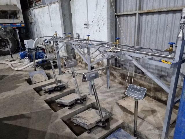 Hệ thống cân điện tử phục vụ việc sang chiết khí cười