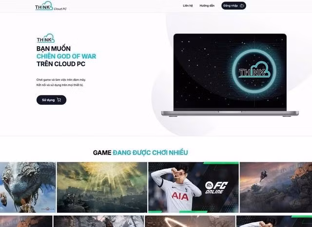Thinkmay cung cấp dịch vụ cho phép người dùng điều khiển máy tính từ xa nhằm phục vụ những tác vụ nặng như chơi game, chỉnh sửa video… ẢNH: CHỤP MÀN HÌNH