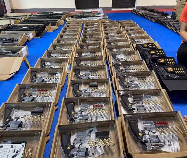 Số vũ khí "nóng" được thu giữ từ các đối tượng