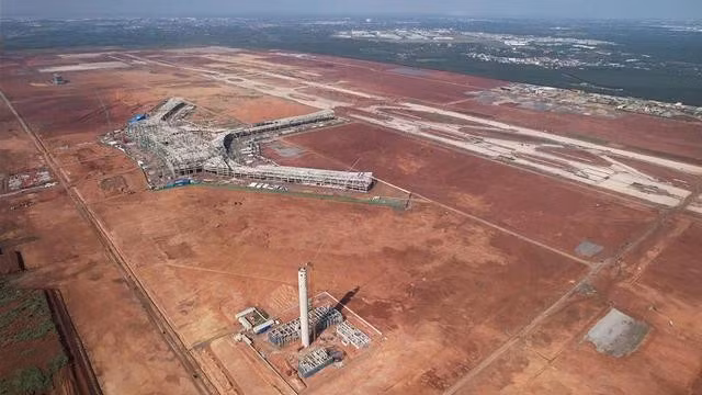 Các hạng mục tại sân bay Long Thành đang diễn ra đúng tiến độ. Ảnh: Lê Lâm