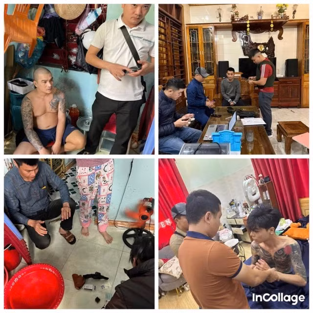 Các đối tượng trong đường dây bị bắt giữ