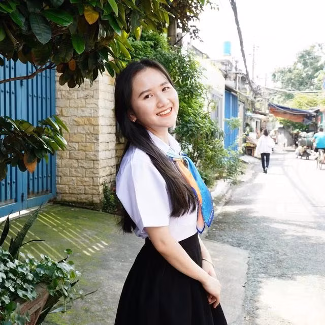 Nguyễn Như Quỳnh có nhiều thành tích xuất sắc trong học tập và phong trào. ẢNH: PHAN HƯƠNG