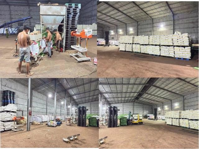 Bên trong nhà xưởng sản xuất phân bón giả của Công ty TNHH Thương mại và Dịch vụ XNK An Phúc Khang, chi nhánh Trảng Bom. ẢNH: CÔNG AN TỈNH ĐỒNG NAI CUNG CẤP Bên trong nhà xưởng sản xuất phân bón giả của Công ty TNHH Thương mại và Dịch vụ XNK An Phúc Khang, chi nhánh Trảng Bom. ẢNH: CÔNG AN TỈNH ĐỒNG NAI CUNG CẤP