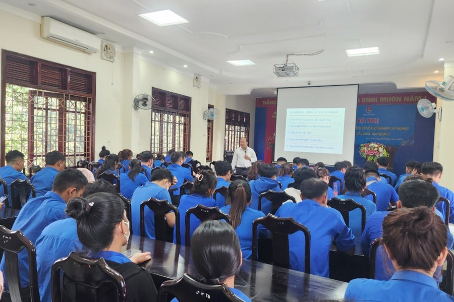 Nhiều hoạt động tập huấn khởi nghiệp trong thanh niên. Ảnh: T.T 2k.jpg