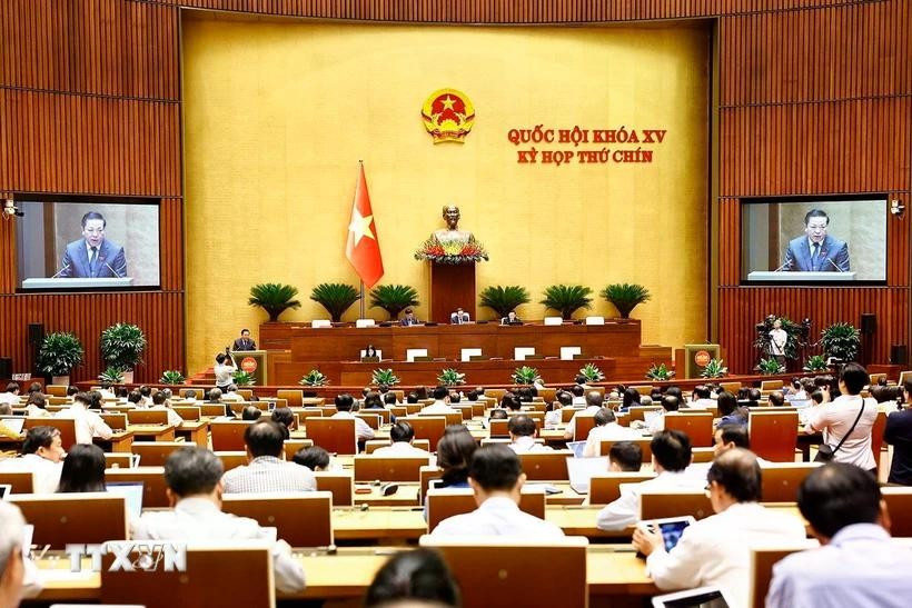 Quốc hội họp phiên toàn thể tại hội trường. Ảnh: Doãn Tấn/TTXVN qh.jpg
