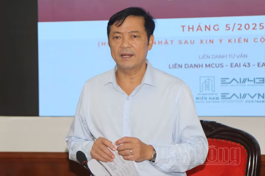 Phó Chủ tịch Thường trực UBND tỉnh Đắk Nông Lê Trọng Yên chỉ đạo trước 30/6/2025 phải hoàn thành tất cả hồ sơ, thủ tục để UBND tỉnh phê duyệt đồ án quy hoạch đô thị Gia Nghĩa.