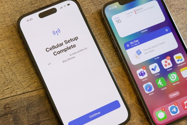 Việc chuyển eSIM giữa iPhone và Android sẽ trở nên đơn giản hơn trên iOS 19. ẢNH: DIGITALTRENDS Việc chuyển eSIM giữa iPhone và Android sẽ trở nên đơn giản hơn trên iOS 19. ẢNH: DIGITALTRENDS