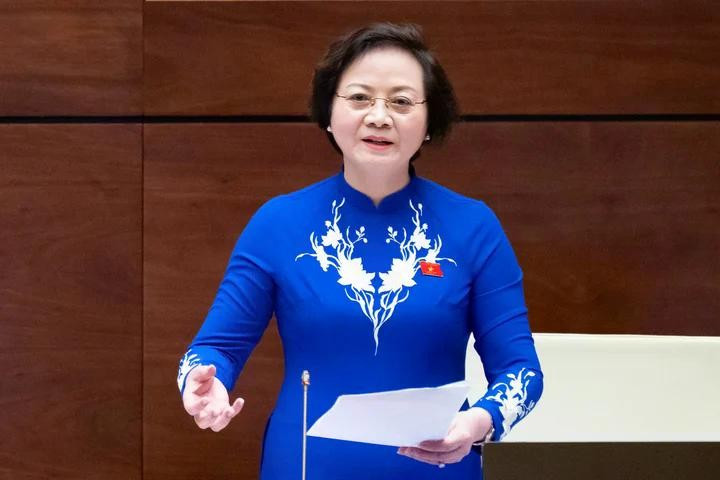 Bộ trưởng Nội vụ Phạm Thị Thanh Trà. Ảnh: quochoi.vn dexuatdd.jpg