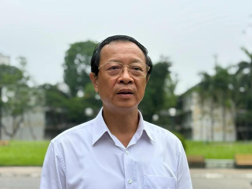Thứ trưởng Bộ Giáo dục và Đào tạo Phạm Ngọc Thưởng. Ảnh: Phạm Mai/Vietnam+ thutuong.jpg