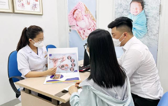 Bác sĩ tư vấn cho người có người có nhu cầu thụ tinh trong ống nghiệm (ảnh minh họa). thu-tinh-ong-nghiem.jpg