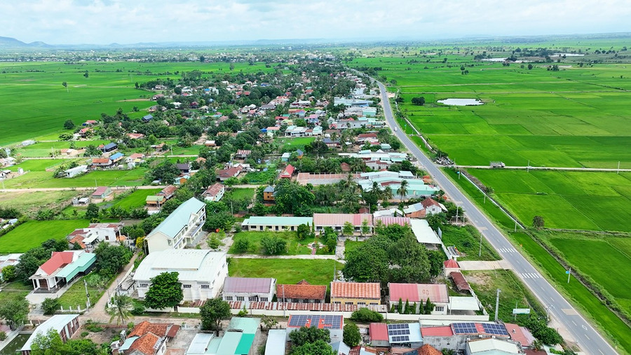 Khu vực trung tâm xã Ia Hiao nhìn từ trên cao. Ảnh: Viễn Khánh 7-2.jpg