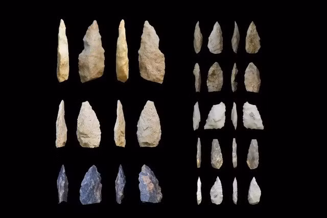 Một số công cụ đá thuộc kho báu khảo cổ vừa được khai quật ở Guinea Xích Đạo - Ảnh: IPHES-CERCA