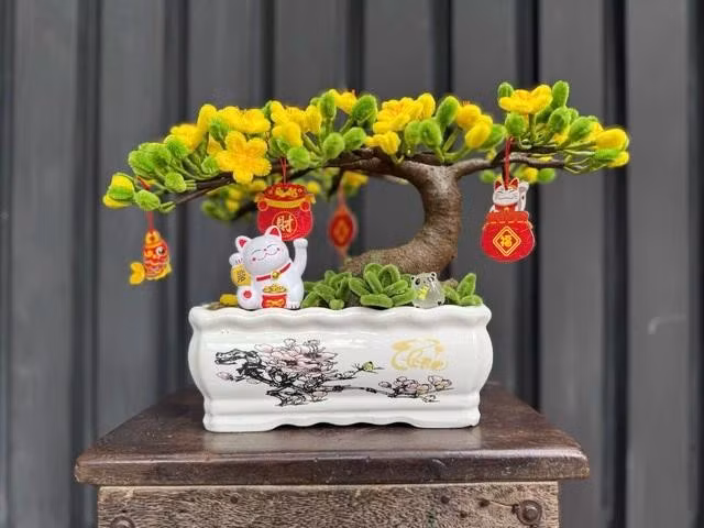 Những sản phẩm do tự tay chị Giang làm ra. ẢNH: HOÀNG THỊ GIANG