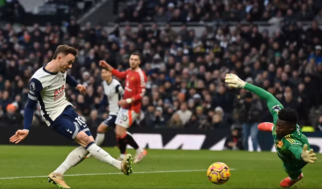 James Maddison ghi bàn mở tỉ số cho Tottenham