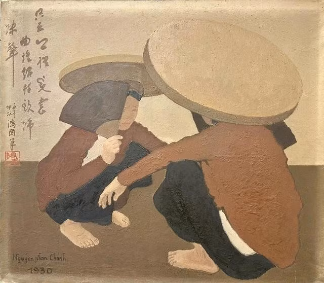 Bức sơn dầu Người hát dân ca của Nguyễn Phan Chánh có giá 1,06 triệu USD. Ảnh: SOTHEBY’S