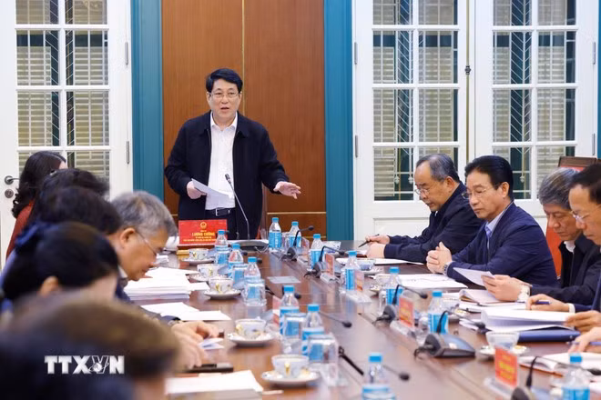 Chủ tịch nước Lương Cường phát biểu chỉ đạo. (Ảnh: Lâm Khánh/TTXVN)