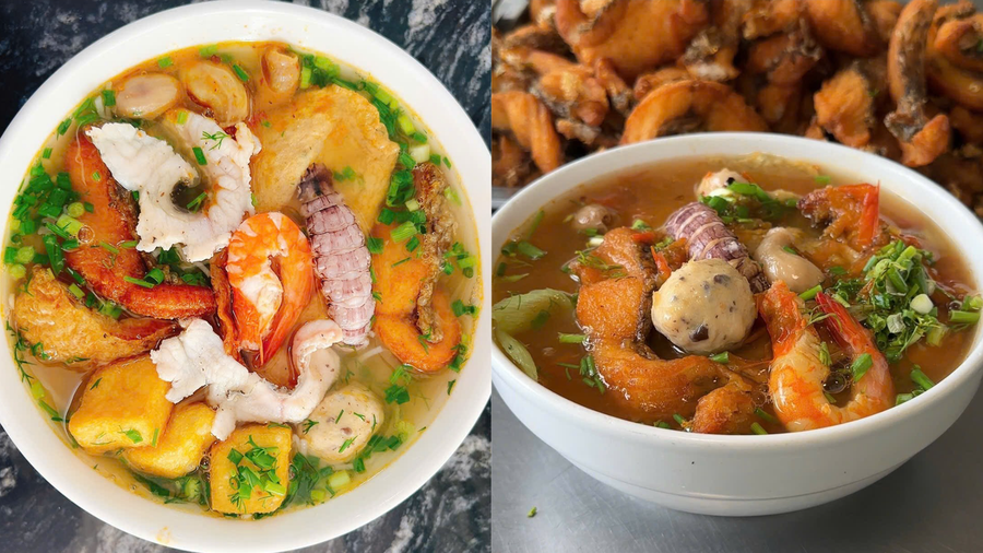 Bún cá cay gây ấn tượng với nước dùng đậm đà, dậy vị.