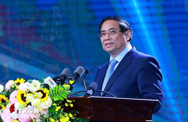 Thủ tướng Phạm Minh Chính phát biểu tại Lễ trao Giải Báo chí toàn quốc phòng, chống tham nhũng, lãng phí, tiêu cực lần thứ 5, năm 2024-2025. (Ảnh: Dương Giang/TTXVN) Thủ tướng Phạm Minh Chính phát biểu tại Lễ trao Giải Báo chí toàn quốc phòng, chống tham nhũng, lãng phí, tiêu cực lần thứ 5, năm 2024-2025. (Ảnh: Dương Giang/TTXVN)