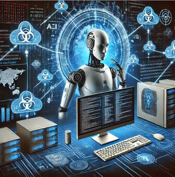 AI không chỉ giúp tội phạm mạng tự động hóa các cuộc tấn công mà còn giúp chúng phát triển các mã độc khó phát hiện hơn. Ảnh minh họa