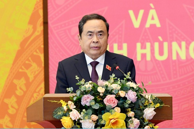 Chủ tịch Quốc hội Trần Thanh Mẫn phát biểu chỉ đạo tại Đại hội. Ảnh: Lâm Hiển 2nhansu.jpg